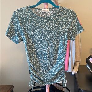 Floral Blue Top by Popular 21